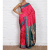 Handwoven Pink and Blue Silk Sarees