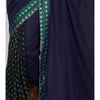 Blue Tussar & Muga Silk Saree with Brocade Patch