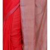 Red Mangalgiri Cotton Saree