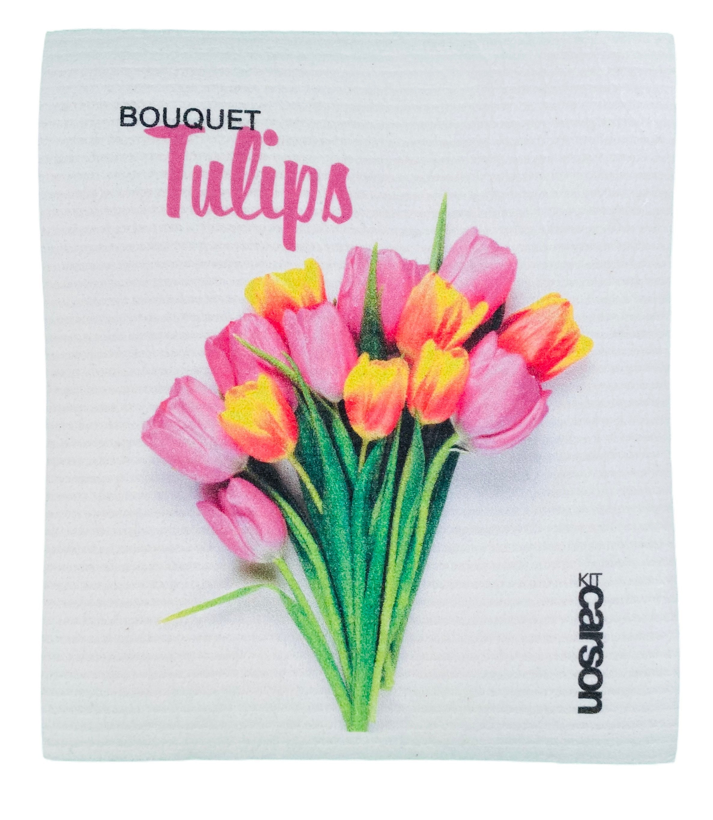 Tulips Swedish Dishcloth