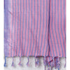Load image into Gallery viewer, Indian Artizans - Pink with Blue Stripes Silk Dupattas
