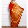 Orange Cotton Silk Saree with Zari Work