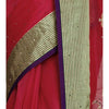 Load image into Gallery viewer, Dark Pink Cotton Supernet Saree (100000032804)