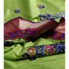 Load image into Gallery viewer, Neon Green Dupion Silk Saree
