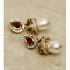 Pearl Drop Gold Plated Earrings (100000061523)