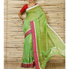 Load image into Gallery viewer, Green Chanderi Cotton Silk Saree with Zari Work
