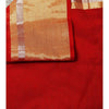Red Chanderi Cotton Silk Saree with Zari Work