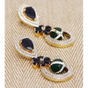 Multicoloured Stone Embellished Dangler Earrings (100000061553)