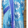 Load image into Gallery viewer, Turquoise Silk Big Flower Booti Chanderi Saree