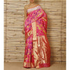 Load image into Gallery viewer, Pink Silk Mor Meena Jaal Chanderi Saree