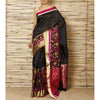 Load image into Gallery viewer, Black Silk Floral Skirt Chanderi Saree