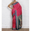 Handwoven Pink and Blue Silk Sarees