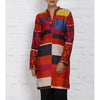 Multicoloured Silk Printed Tunic (100000042455)