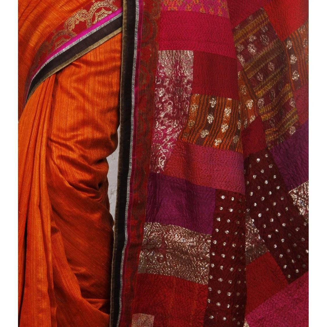 Multicoloured Silk Saree