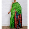 Load image into Gallery viewer, Green &amp; Grey Silk Saree