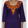 Load image into Gallery viewer, Violet Cotton Jacquard Kurti