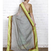 Load image into Gallery viewer, Grey &amp; Lime Muga Silk Saree