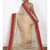 Load image into Gallery viewer, Grey &amp; Peach Muga Silk Saree with Banarasi Silk Border
