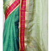 Load image into Gallery viewer, Blue Muga Silk Saree with Banarasi Silk Border