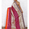 Load image into Gallery viewer, Grey &amp; Pink Muga Silk Saree with Banarasi Silk Border