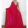 Load image into Gallery viewer, Pink Tussar &amp; Muga Silk Saree with Banarasi Brocade Patch