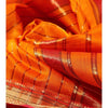 Orange & Pink Cotton Silk Maheshwari Saree
