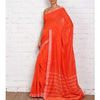 Load image into Gallery viewer, Orange Mangalgiri Cotton Saree