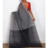 Load image into Gallery viewer, Grey &amp; Black Mangalgiri Cotton Saree