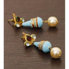 Golden Meenakari Earrings