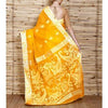 Yellow Tant Cotton Saree with Resham Border