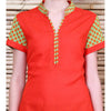 Load image into Gallery viewer, Red Linen Kurta