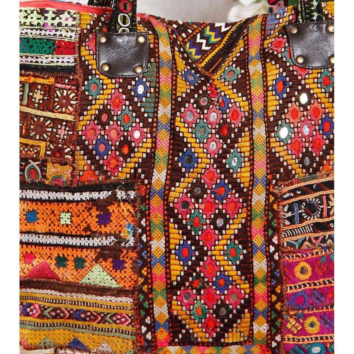 Multicoloured Embroidered - Afghani HandBag