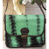 Load image into Gallery viewer, Green &amp; Black Tie Dyed Suede Sling Bag (100000052937)