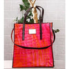 Load image into Gallery viewer, Orange &amp; Pink Tie Dyed Cotton Tote Bag