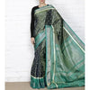 Green & Blue Handwoven Pochampally Silk Saree