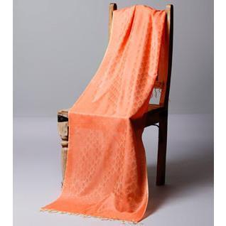 Orange Cotton Silk Stole