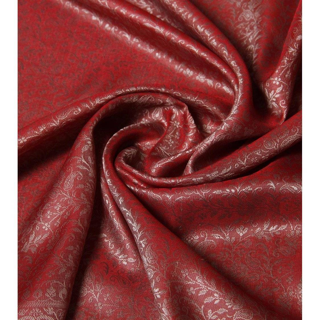Red Cotton Silk Stole