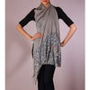 Grey Sequined Cashmere Shawl