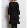 Load image into Gallery viewer, Black Embroidered Voile Kurti