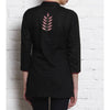 Load image into Gallery viewer, Black Embroidered Cotton Cambric Shirt