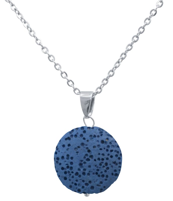 Blue Lava Stone Essential Oil Necklace