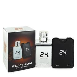 24 Platinum Oud Edition Eau De Toilette Concentree Spray  + 0.8 oz {Pocket Spray (Unisex) By Scentstory