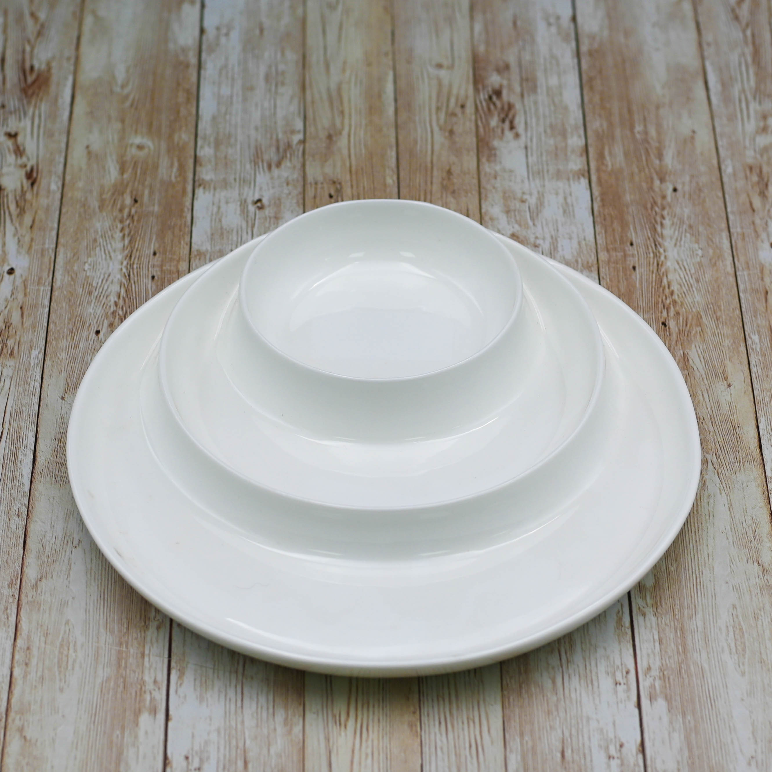 White Divided Dish 10" inch | 25.5 Cm