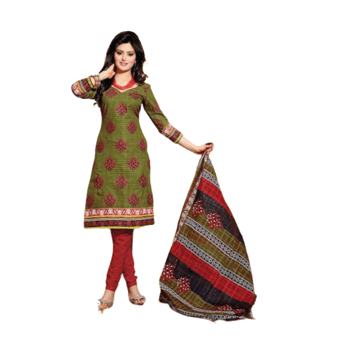 Mahendi Cotton Salwar Kameez Dress Material