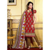 Load image into Gallery viewer, Orange and Yellow Cotton Printed Salwar Kameez Dress Material
