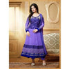 Load image into Gallery viewer, Blue Embroidered Anarkali Suit Set 15001